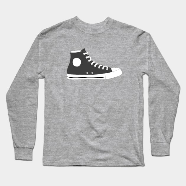 Black Sneaker Long Sleeve T-Shirt by rianfee